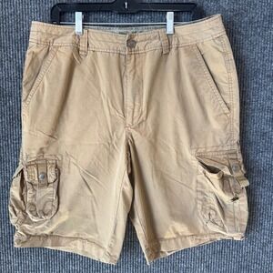 Ascend Cargo Shorts Outdoor Casual Utility Khaki Shorts Size‎ 34